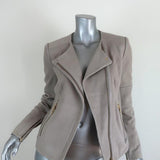J Brand Moto Jacket Jacqueline Beige Suede Size Small Biker Jacket available at CelebrityOwned.com img_3