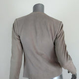 J Brand Moto Jacket Jacqueline Beige Suede Size Small Biker Jacket available at CelebrityOwned.com img_6