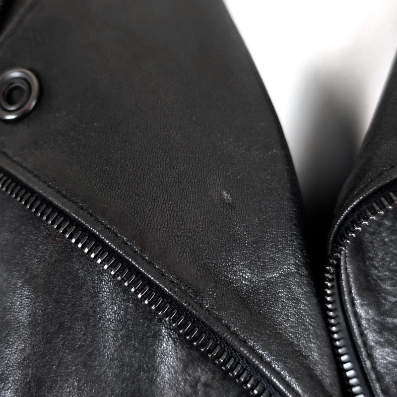 J Brand Moto Jacket Marie Black Quilted Leather Size Small Biker Jacket available at CelebrityOwned.com img_3