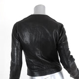 J Brand Moto Jacket Marie Black Quilted Leather Size Small Biker Jacket available at CelebrityOwned.com img_7