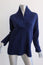 J.Crew Collection Shawl Popover Sweater Navy Bonded Wool Size Small Style F5369
