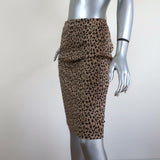 J.Crew No. 2 Pencil Skirt Leopard Print Stretch Cotton Size 2 available at CelebrityOwned.com img_2