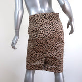 J.Crew No. 2 Pencil Skirt Leopard Print Stretch Cotton Size 2 available at CelebrityOwned.com img_4