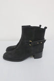 J.Crew Parker Ankle Boots Black Suede Size 8.5 Style 03003 available at CelebrityOwned.com img_6
