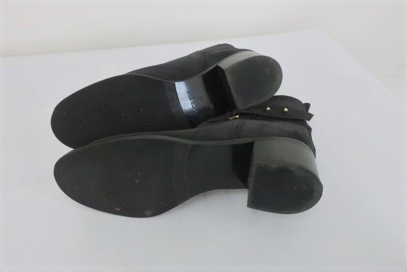 J.Crew Parker Ankle Boots Black Suede Size 8.5 Style 03003 available at CelebrityOwned.com img_7
