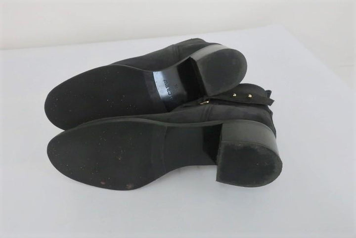 J.Crew Parker Ankle Boots Black Suede Size 8.5 Style 03003 available at CelebrityOwned.com img_7