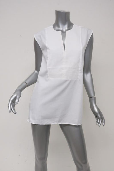 J.Crew Sleeveless Side-Zip Top White Cotton Blouse Size 2 Tall Style C2039 NEW available at CelebrityOwned.com img_1