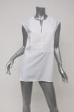 J.Crew Sleeveless Side-Zip Top White Cotton Blouse Size 2 Tall Style C2039 NEW available at CelebrityOwned.com img_1