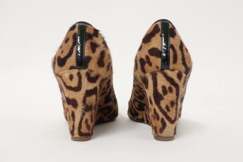 J.Crew Wedge Pump Martina Leopard Print Calf Hair Size 6.5 available at CelebrityOwned.com img_8