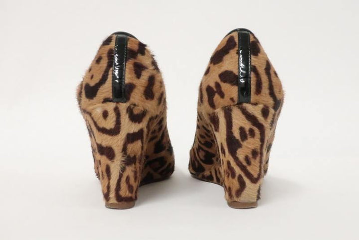 J.Crew Wedge Pump Martina Leopard Print Calf Hair Size 6.5 available at CelebrityOwned.com img_8