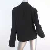 JW Anderson Top Black Embroidered Crepe Size US 6 Long Sleeve Blouse available at CelebrityOwned.com img_6