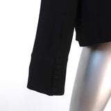 JW Anderson Top Black Embroidered Crepe Size US 6 Long Sleeve Blouse available at CelebrityOwned.com img_7