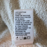 James Perse Hoodie Sweatshirt Ivory Melange Size 3 Cropped Sleeve Pullover available at CelebrityOwned.com img_9