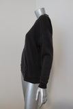 James Perse Pocket Sweatshirt Black Pigment Lotus Terry Pullover Size 1 available at CelebrityOwned.com img_4