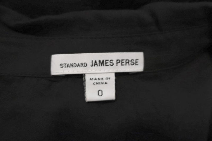 James Perse Relaxed Chiffon Shirt Charcoal Size 0 Long Sleeve Button Down Blouse available at CelebrityOwned.com img_5