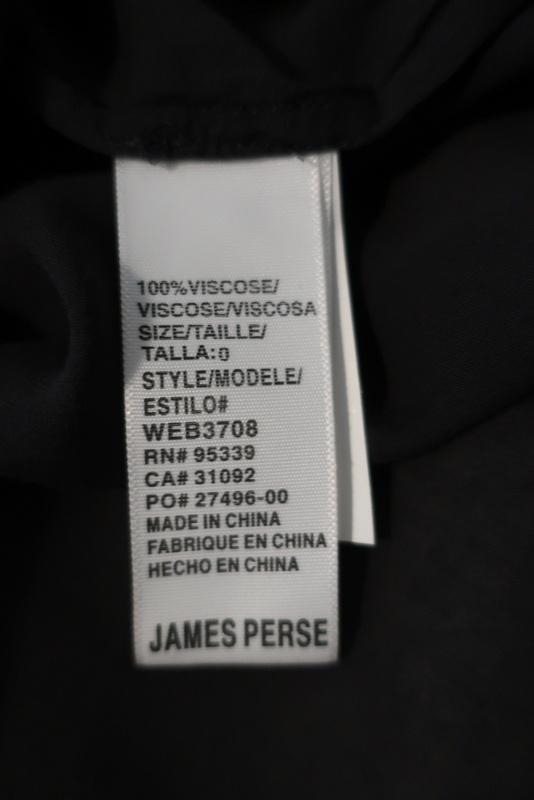 James Perse Relaxed Chiffon Shirt Charcoal Size 0 Long Sleeve Button Down Blouse available at CelebrityOwned.com img_7