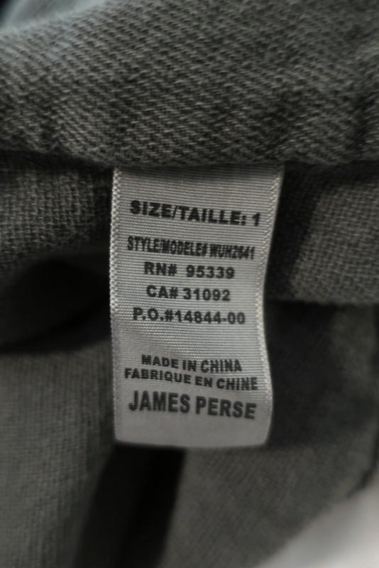 James Perse Twill Utility Jacket Olive Cotton Size 1 Hooded Anorak available at CelebrityOwned.com img_8