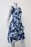 Jason Wu Dress Blue Floral Print Cotton Size 4 Sleeveless Fit & Flare available at CelebrityOwned.com img_4