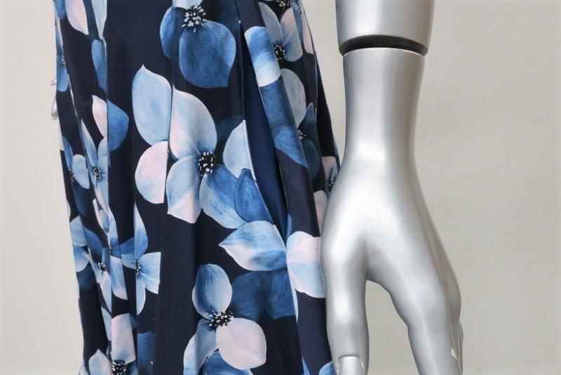 Jason Wu Dress Blue Floral Print Cotton Size 4 Sleeveless Fit &amp; Flare available at CelebrityOwned.com img_6