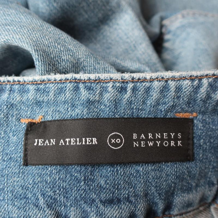 Jean Atelier x Barneys New York Belted Crop Jeans Light Blue Size 25 available at CelebrityOwned.com img_6