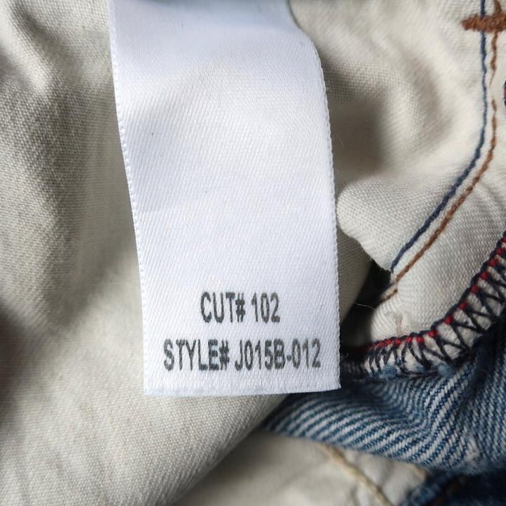 Jean Atelier x Barneys New York Belted Crop Jeans Light Blue Size 25 available at CelebrityOwned.com img_9