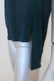 Jean Paul Gaultier Tank Teal Crepe Jersey Size 38 Sleeveless High-Low Top available at CelebrityOwned.com img_2
