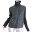 Jil Sander Shearling Jacket Black Leather & Ribbed Knit Size 38