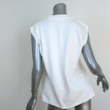 Jil Sander Sleeveless Top White Cotton Size Extra Small Muscle Tee NEW available at CelebrityOwned.com img_4