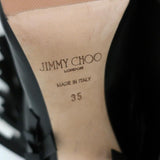 Jimmy Choo Fringe Booties Mala Black Leather Size 35 High Heel Ankle Boots available at CelebrityOwned.com img_11