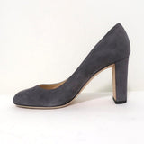 Jimmy Choo Laria 85 Pumps Gray Suede Size 39 Almond Toe Heel NEW available at CelebrityOwned.com img_7