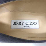 Jimmy Choo Laria 85 Pumps Gray Suede Size 39 Almond Toe Heel NEW available at CelebrityOwned.com img_9