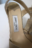 Jimmy Choo Phoenix Platform Espadrille Wedge Sandals Gold Metallic Size 42 NEW available at CelebrityOwned.com img_11