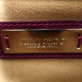 Jimmy Choo River Small Shoulder Bag Plum Croc-Embossed Leather available at CelebrityOwned.com img_11