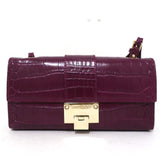 Jimmy Choo River Small Shoulder Bag Plum Croc-Embossed Leather available at CelebrityOwned.com img_2