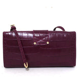 Jimmy Choo River Small Shoulder Bag Plum Croc-Embossed Leather available at CelebrityOwned.com img_6
