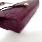 Jimmy Choo River Small Shoulder Bag Plum Croc-Embossed Leather available at CelebrityOwned.com img_8