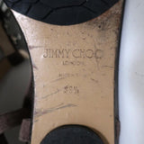 Jimmy Choo Sandals Night Jeweled Brown Suede Size 38.5 Ankle Strap Flats available at CelebrityOwned.com img_12