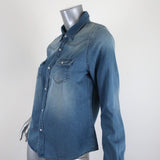 Joe's Jeans Western Denim Shirt Amy Cotton-Tencel Size Small Long Sleeve Top available at CelebrityOwned.com img_3