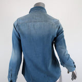 Joe's Jeans Western Denim Shirt Amy Cotton-Tencel Size Small Long Sleeve Top available at CelebrityOwned.com img_6