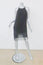 Joie Beaded Fringe Dress Sanibel Black Chiffon Size Medium Sleeveless Shift NEW                     FR - NOT FC