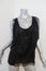 Joie Blouse Versailles Black Lace-Paneled Silk Size Medium Sleeveless Top