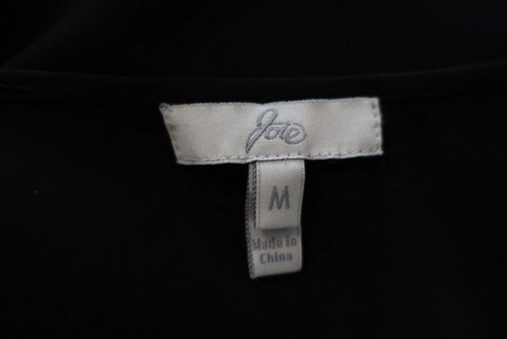 Joie Blouse Versailles Black Lace-Paneled Silk Size Medium Sleeveless Top available at CelebrityOwned.com img_5