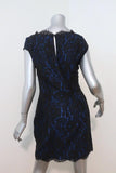 Joie Dress Maribeth Black/Blue Lace Size Medium Cap Sleeve Sheath available at CelebrityOwned.com img_4