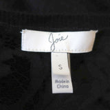 Joie Lace-Back Sweater Tambrel B Black Size Small V-Neck Asymmetric Pullover available at CelebrityOwned.com img_5