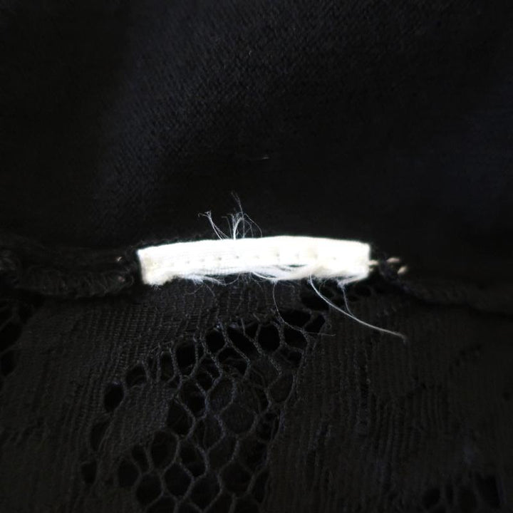 Joie Lace-Back Sweater Tambrel B Black Size Small V-Neck Asymmetric Pullover available at CelebrityOwned.com img_6