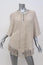 Joie Lace-Up Sweater Pedra Oatmeal Wool-Blend Size Small Fringe Hem Pullover