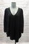 Joie Sweater Tambrel Black Lace-Back Size Extra Small Asymmetric Pullover