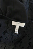 Joie Sweater Tambrel Black Lace-Back Size Extra Small Asymmetric Pullover available at CelebrityOwned.com img_7