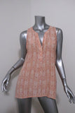 Joie Tank Top Aruna Pink Snakeskin Print Silk Size Large Sleeveless Blouse available at CelebrityOwned.com img_1