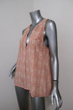 Joie Tank Top Aruna Pink Snakeskin Print Silk Size Large Sleeveless Blouse available at CelebrityOwned.com img_4